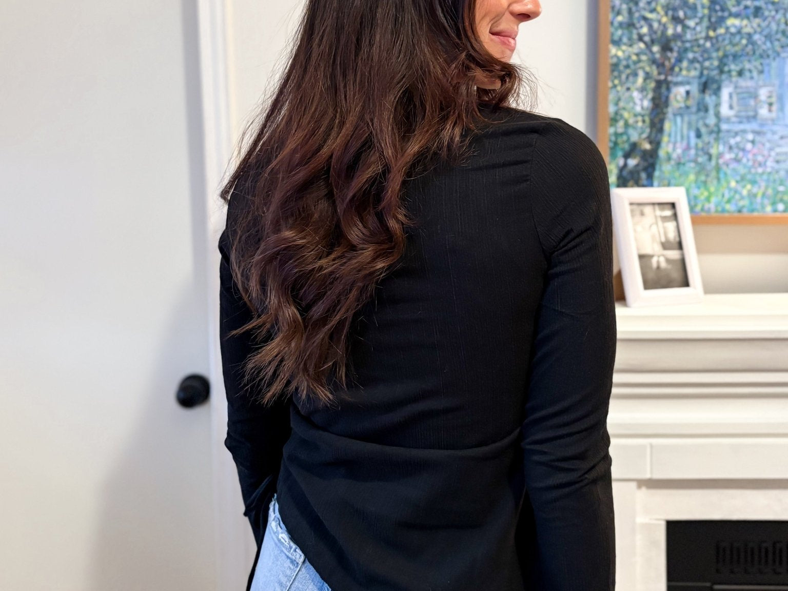 The Blair Ruched Two Tone Texture Knit Top - Available in 2 colours - Love and Lee Apparel