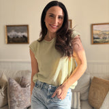 The Jasmine Raw Edge Drop Shoulder Knit Top - Love and Lee Apparel