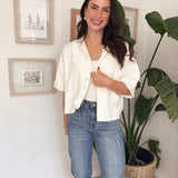 Morgann Short Sleeve Button Down Cardigan - Love and Lee Apparel
