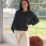 The Autumn Evergreen Raw Edge Cropped Knit Sweater - Love and Lee Apparel