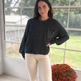 The Autumn Evergreen Raw Edge Cropped Knit Sweater - Love and Lee Apparel