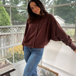 'Alumni Academy' Boat Neck Button Down Knit Cardigan Sweater - Love and Lee Apparel