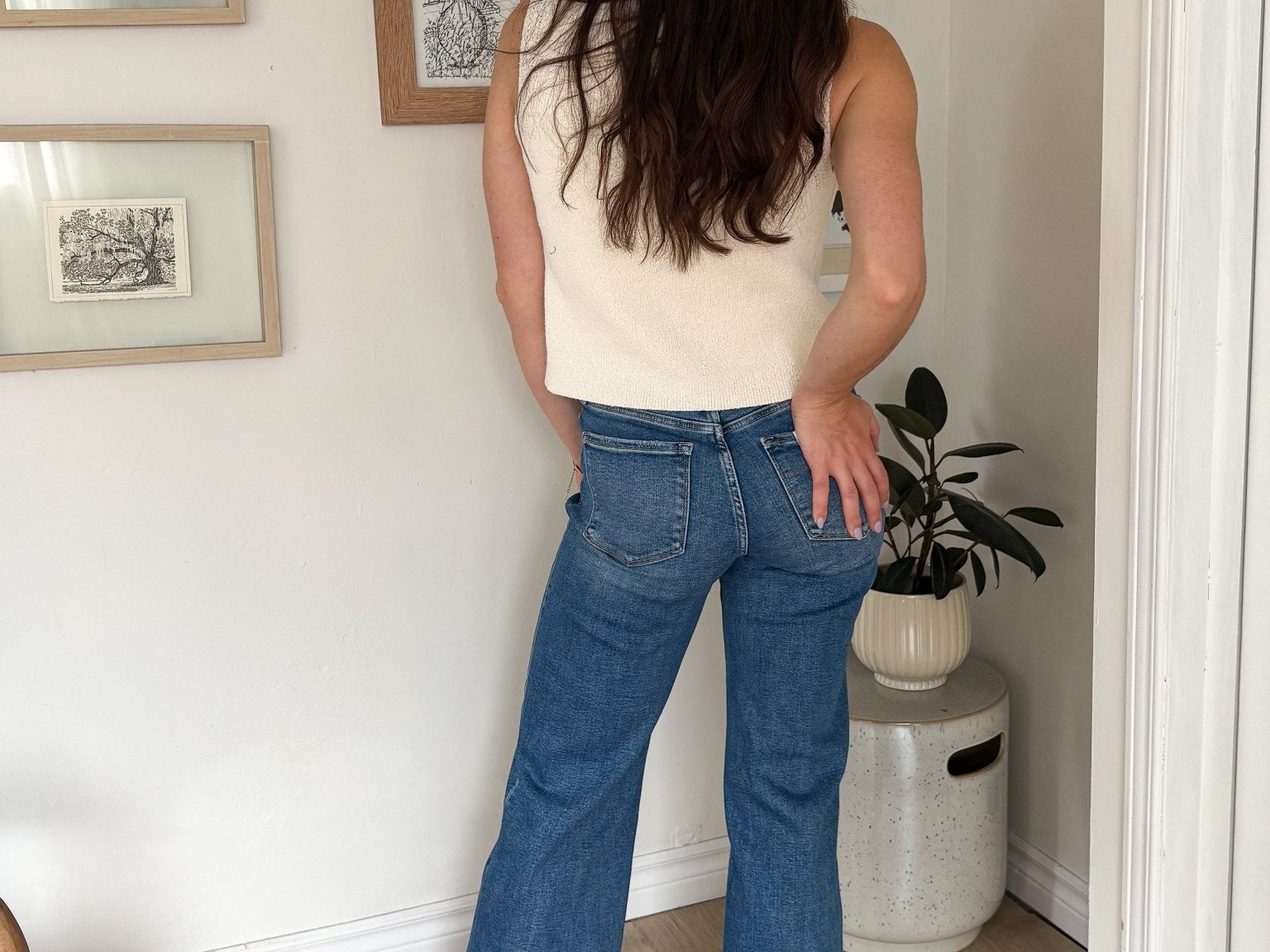The Brielle High Rise Wide Leg Jeans - Love and Lee Apparel