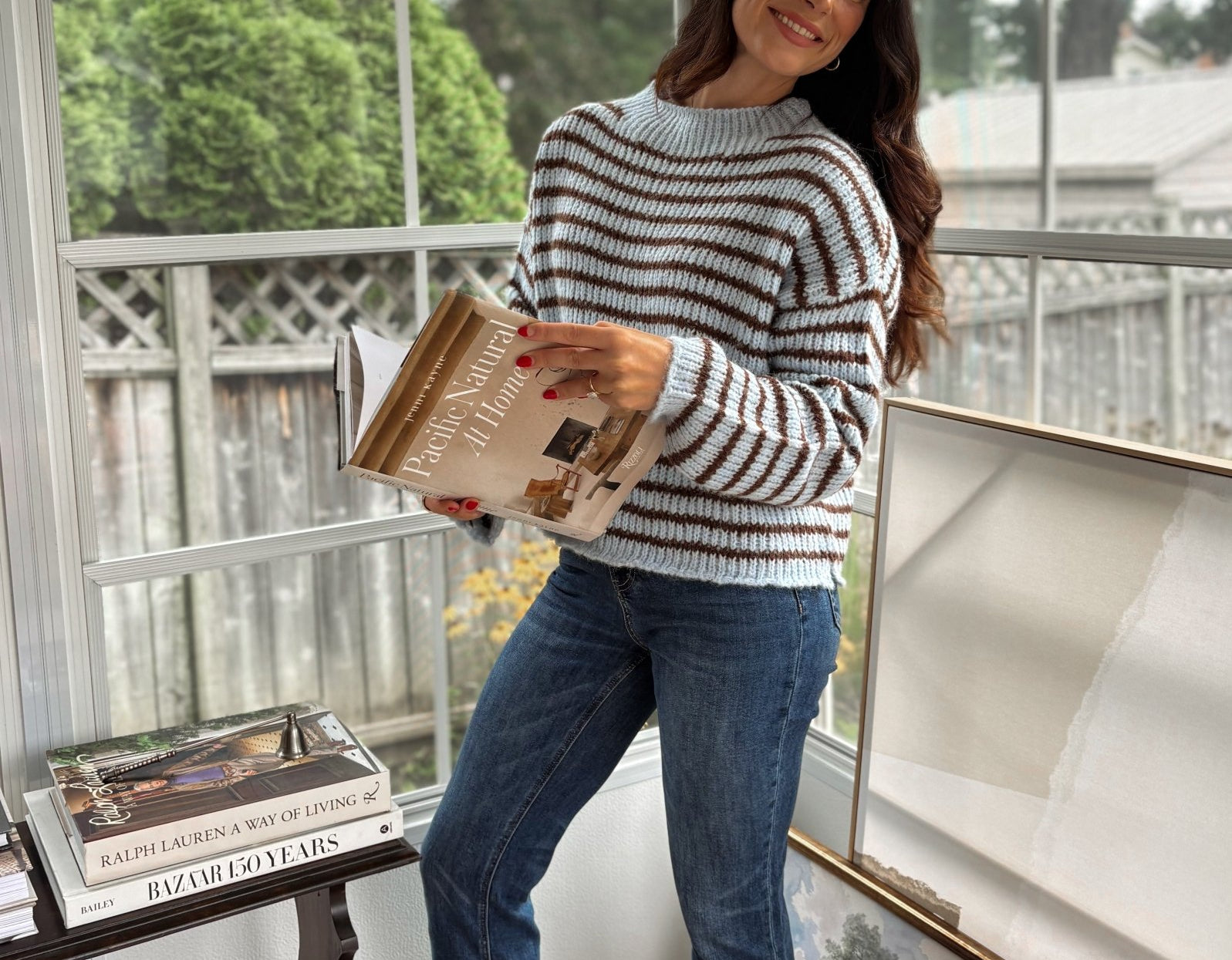 'Cozy Library' Knit Crewneck Sweater - Love and Lee Apparel