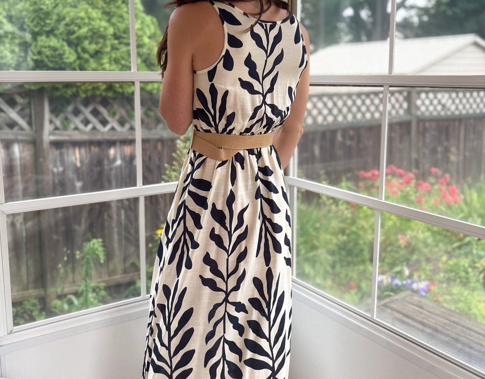 Ophelia Sleeveless Belted Midi Dress - Love and Lee Apparel