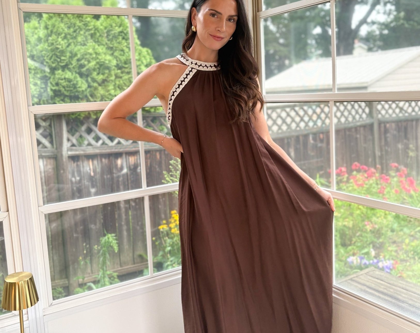 Leah Halter Neck Maxi Dress - Love and Lee Apparel