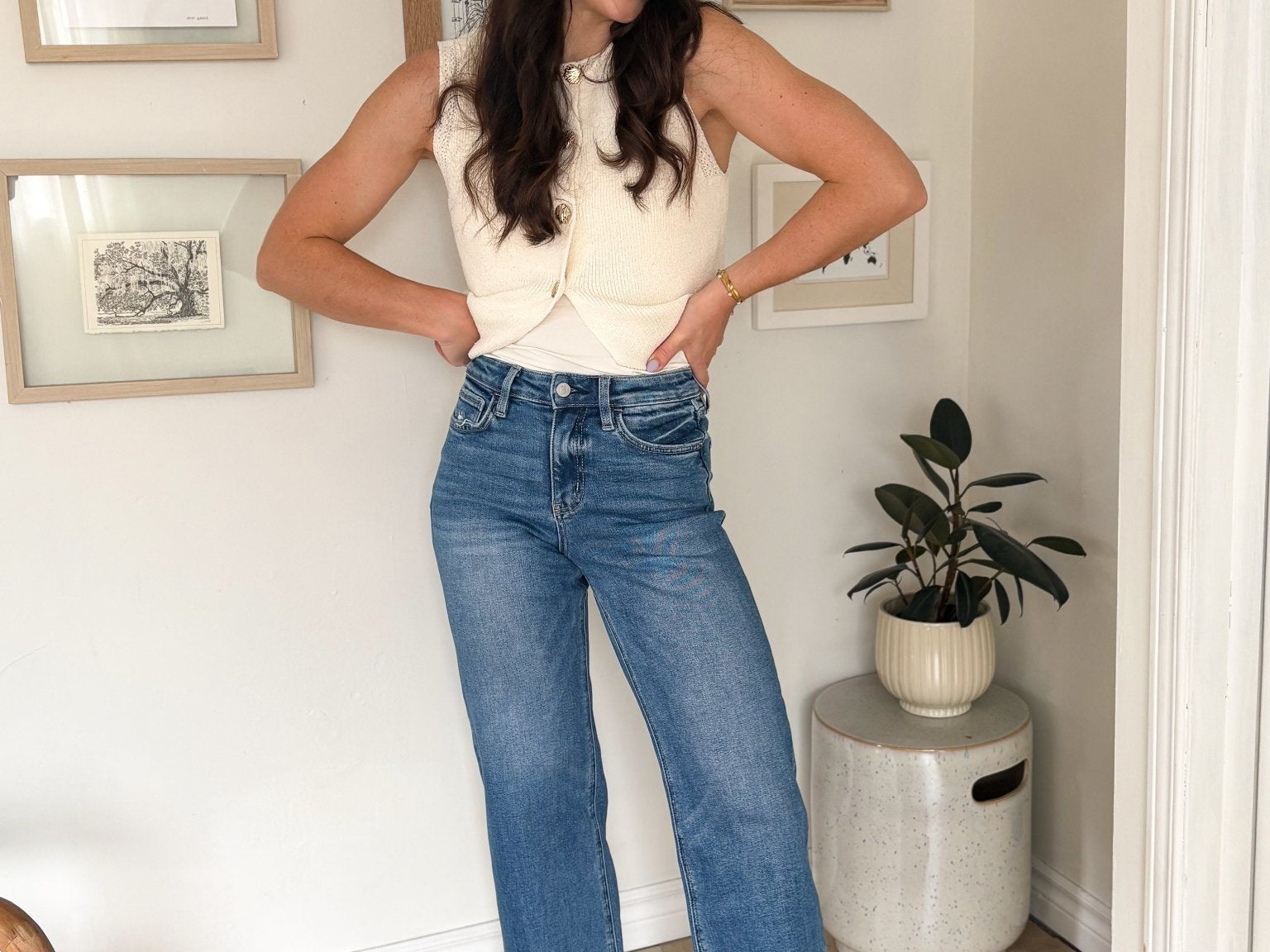 The Brielle High Rise Wide Leg Jeans - Love and Lee Apparel