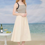 Porter Mixed Media Midi Dress - Love and Lee Apparel
