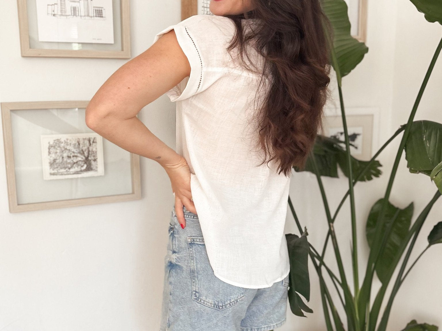 The Ella White Casual Blouse - Love and Lee Apparel