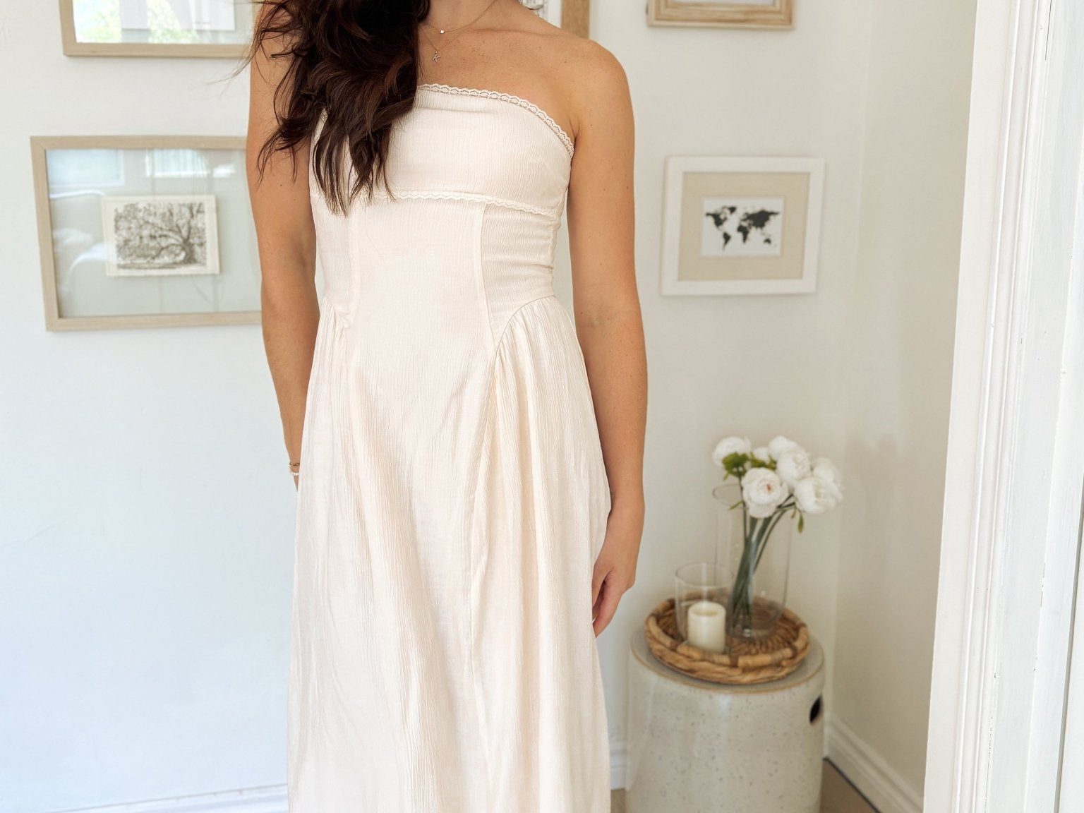 The Lainey Effortless Ivory Dress - Love and Lee Apparel