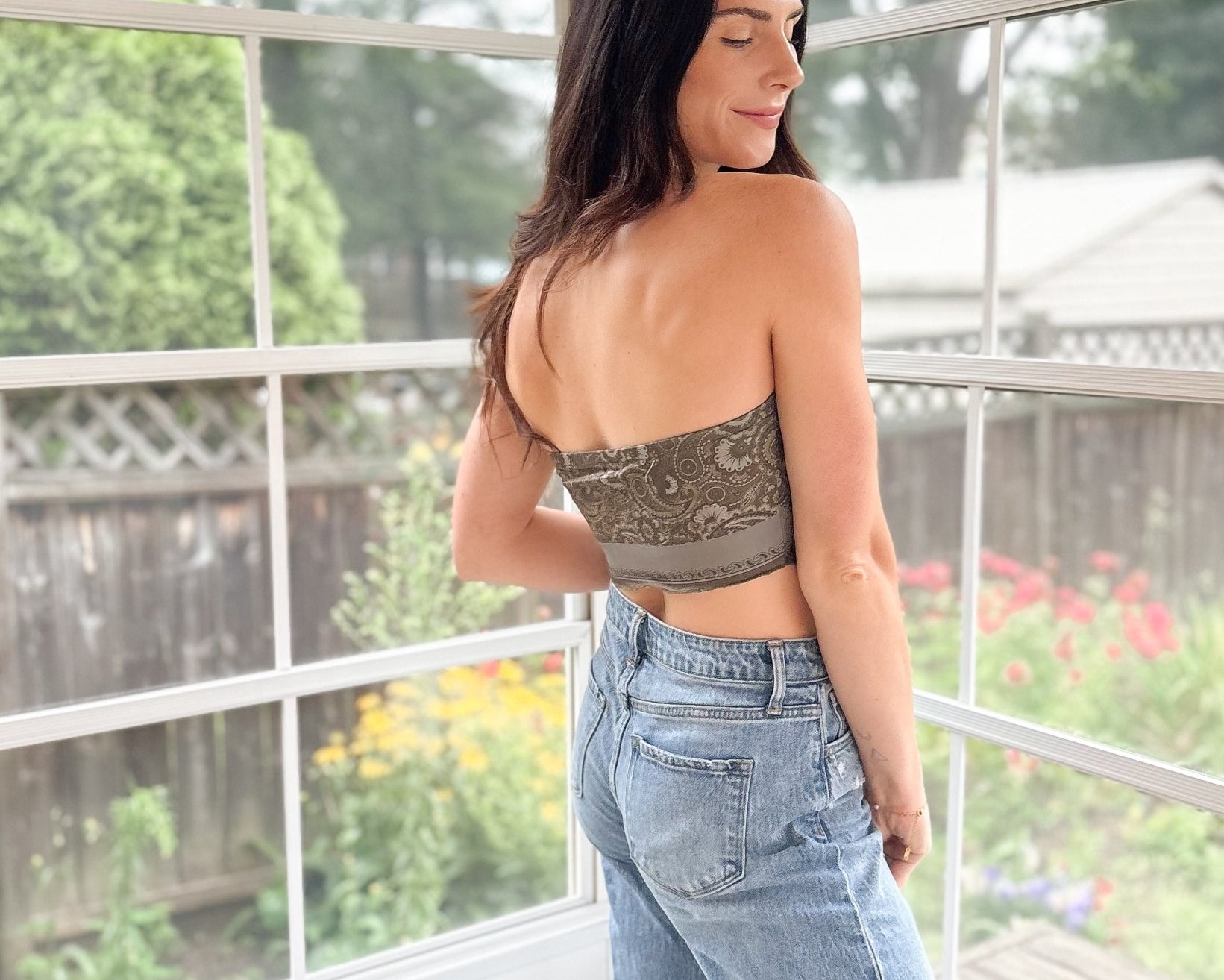 Gaia Strapless Scarf Top - Love and Lee Apparel