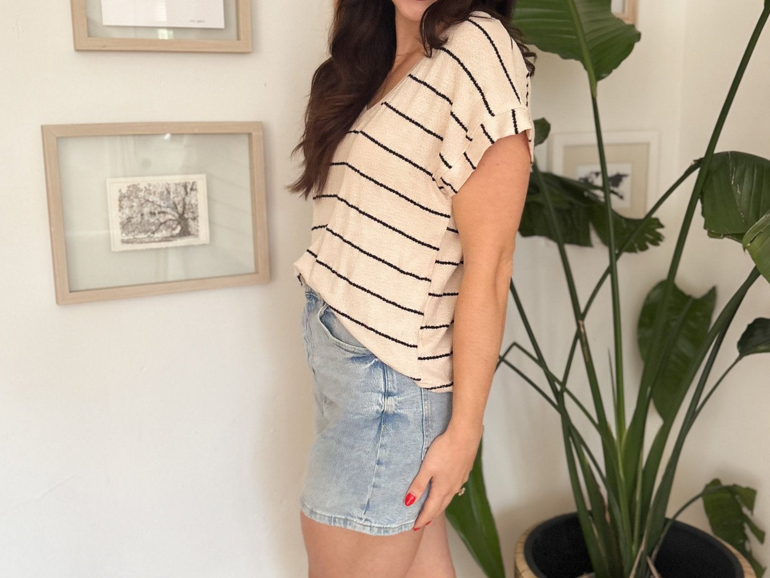 The Blake Casual Beige Top - Love and Lee Apparel
