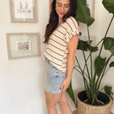 The Blake Casual Beige Top - Love and Lee Apparel