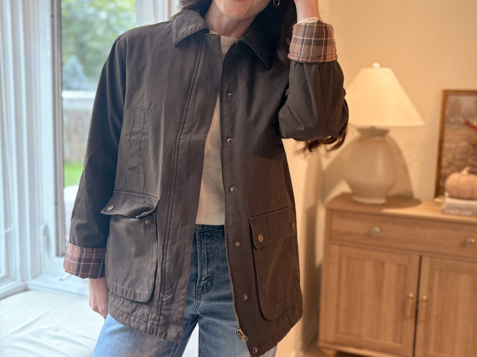 Autumn in London Collared Placket Utility Jacket - Love and Lee Apparel
