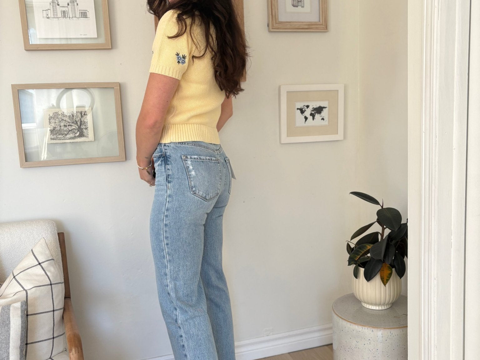 The Charlie 90's Super High Rise Ankle Slim Wide Jeans - Love and Lee Apparel