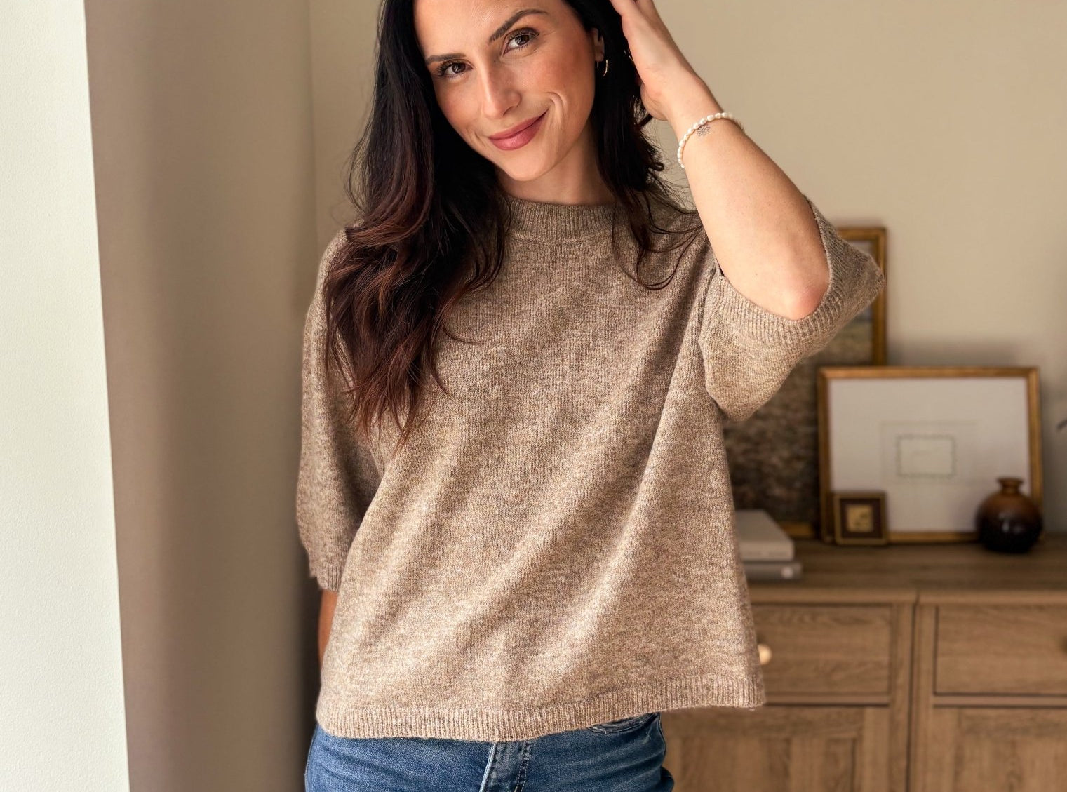 The Cellar Door Crew Neck Half Sleeve Pullover Sweater - Love and Lee Apparel