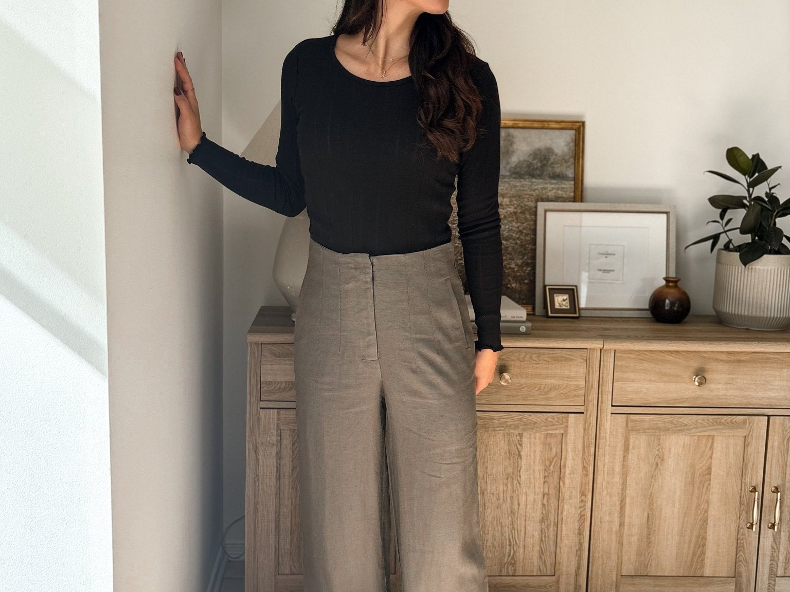 October Morning High Waisted Trousers - Love and Lee Apparel