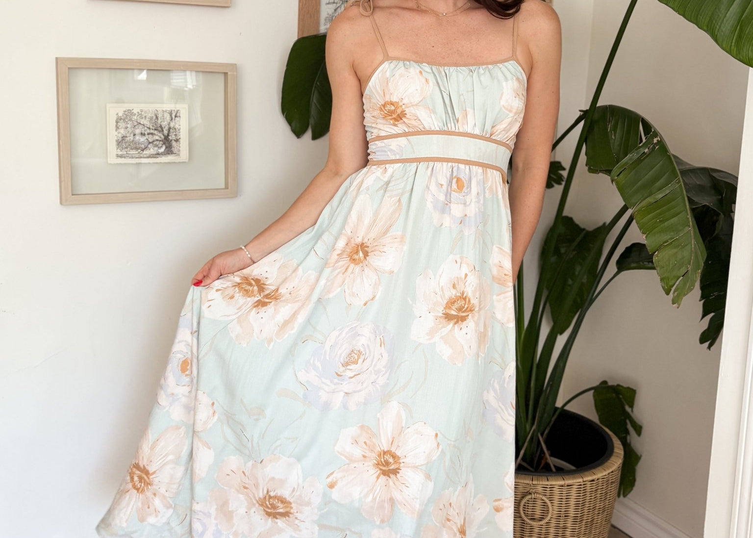 The Matilda Teal Sun Dress - Love and Lee Apparel