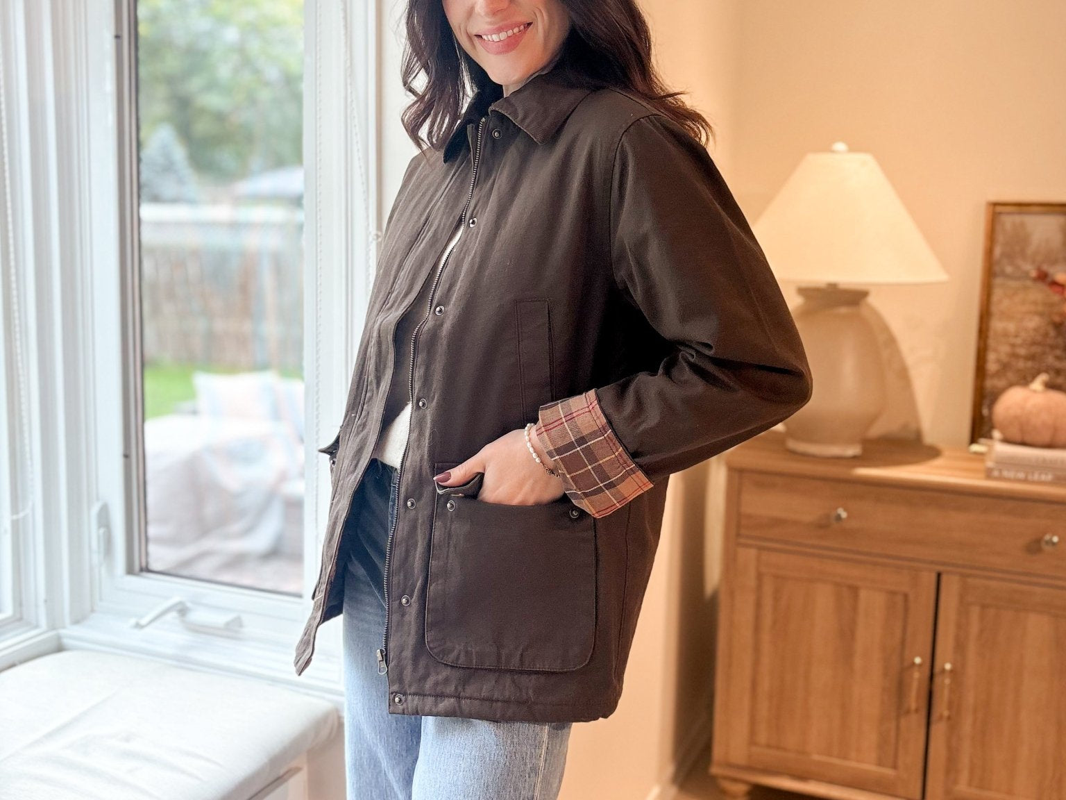 Autumn in London Collared Placket Utility Jacket - Love and Lee Apparel