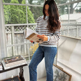 'Cozy Library' Knit Crewneck Sweater - Love and Lee Apparel