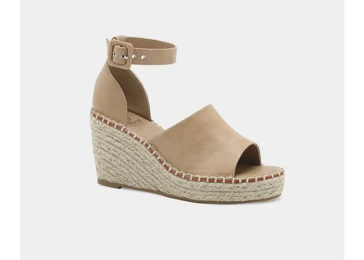 The Felix Sandal with Woven Espadrille Wedge - Love and Lee Apparel