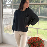 The Autumn Evergreen Raw Edge Cropped Knit Sweater - Love and Lee Apparel