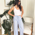Veronica Gauze Pants in Blue - Love and Lee Apparel