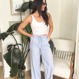 Veronica Gauze Pants in Blue - Love and Lee Apparel