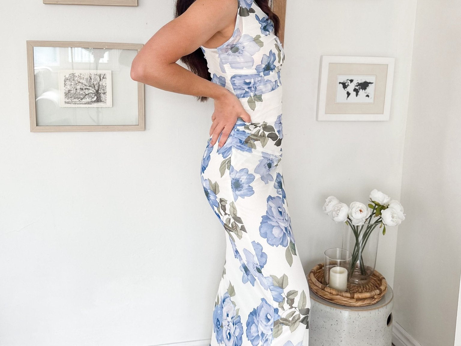 Sloane Pleated Maxi Dress - Love and Lee Apparel