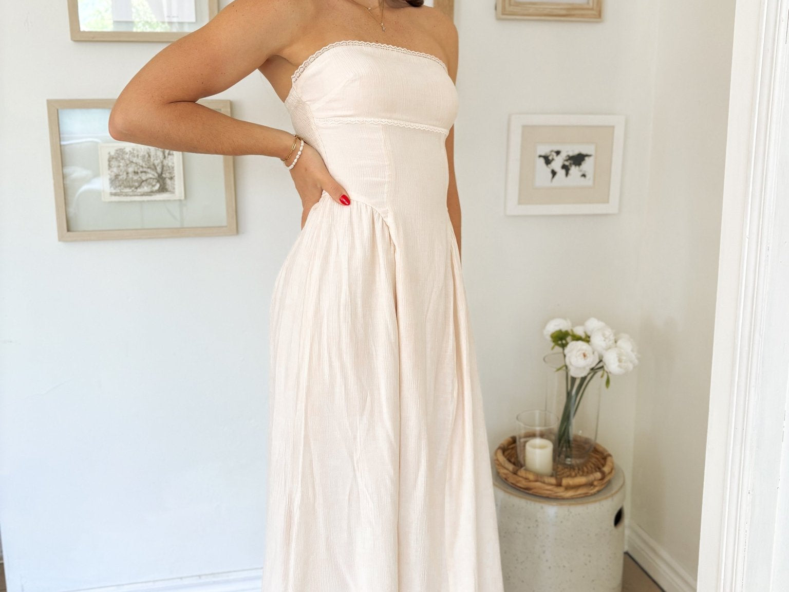 The Lainey Effortless Ivory Dress - Love and Lee Apparel