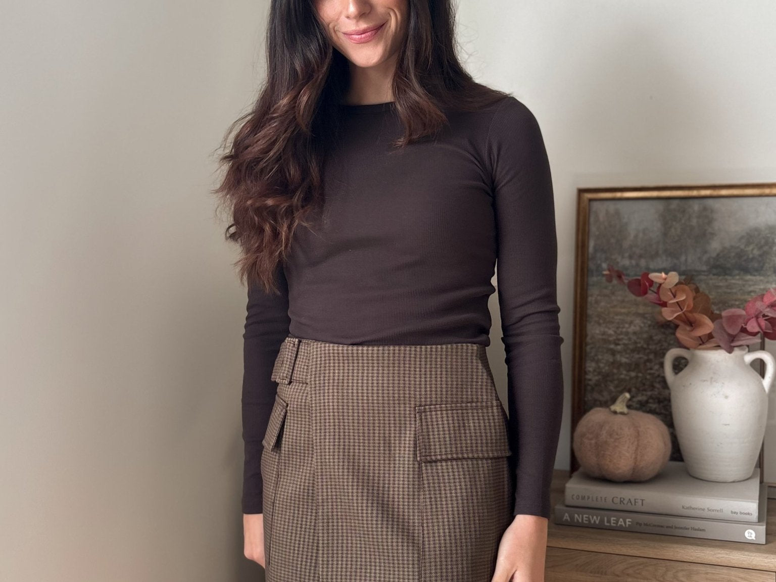 The 'Hickory & Clove' Houndstooth Belted Mini Skirt - Love and Lee Apparel