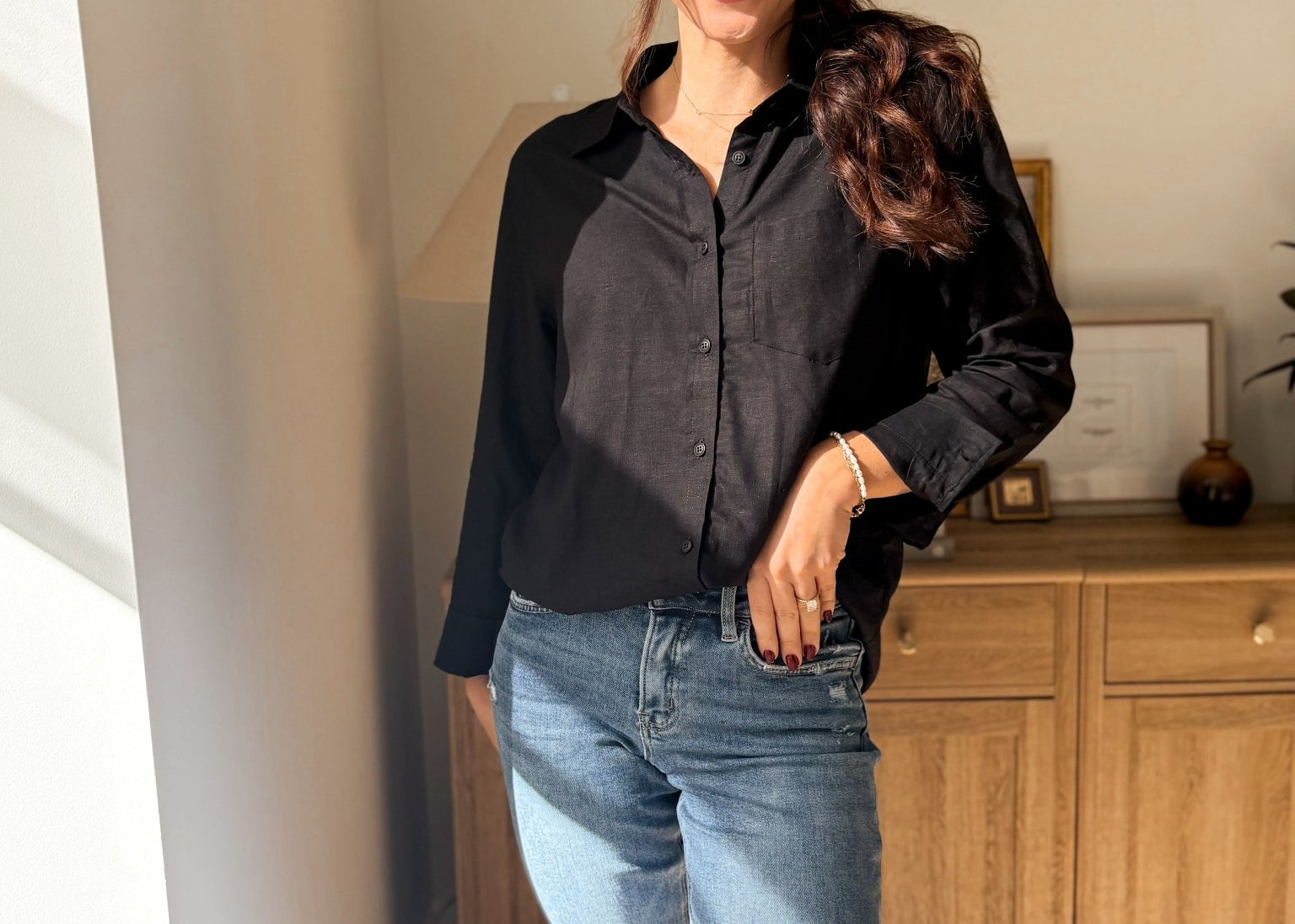 Cortland Long Sleeve Linen Blend Shirt - Love and Lee Apparel
