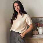 The 'FriendsGiving' Round Neck Short Sleeve Sweater - Love and Lee Apparel