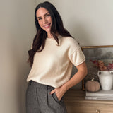 The 'FriendsGiving' Round Neck Short Sleeve Sweater - Love and Lee Apparel