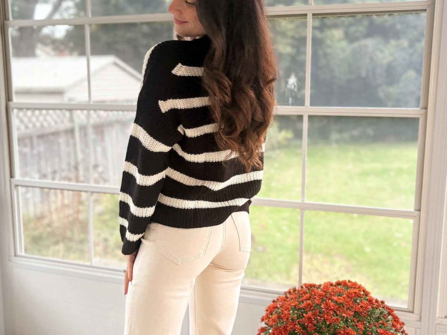 The Striped and Snuggled Pullover Knit Sweater - Love and Lee Apparel