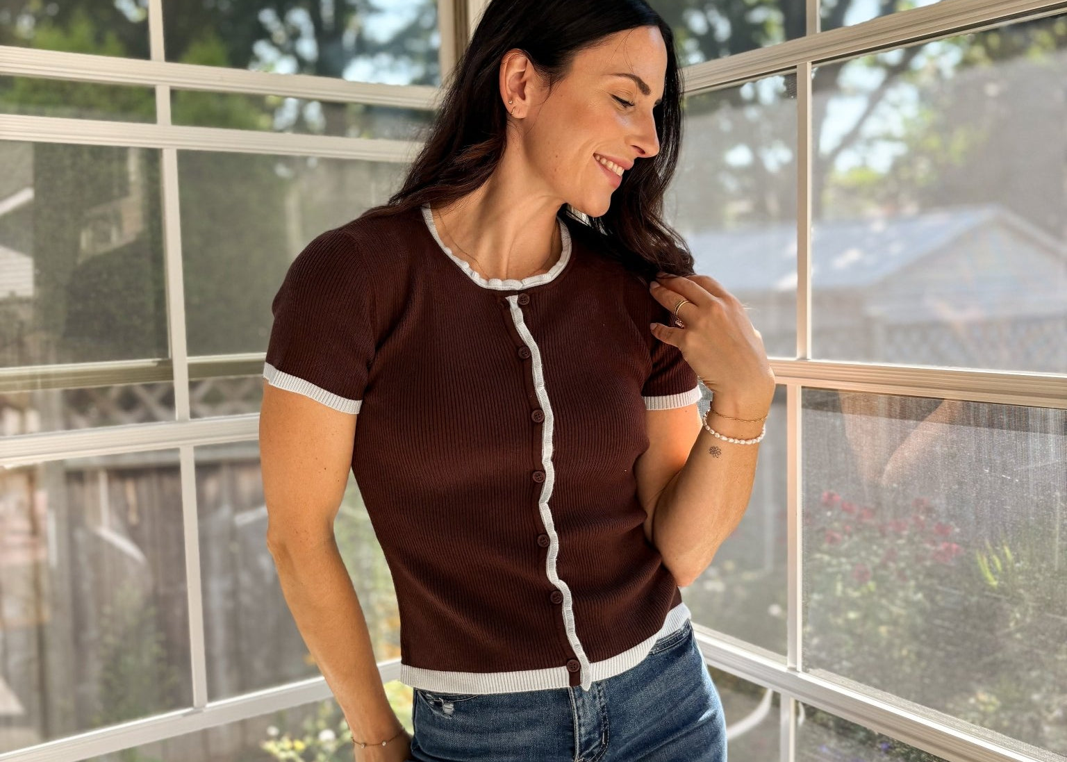 Ember Short Sleeve Cardigan - Love and Lee Apparel