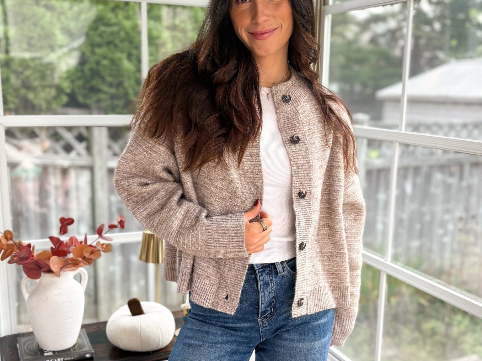 Apple Hill Marled Button Down Knit Cardigan - Love and Lee Apparel