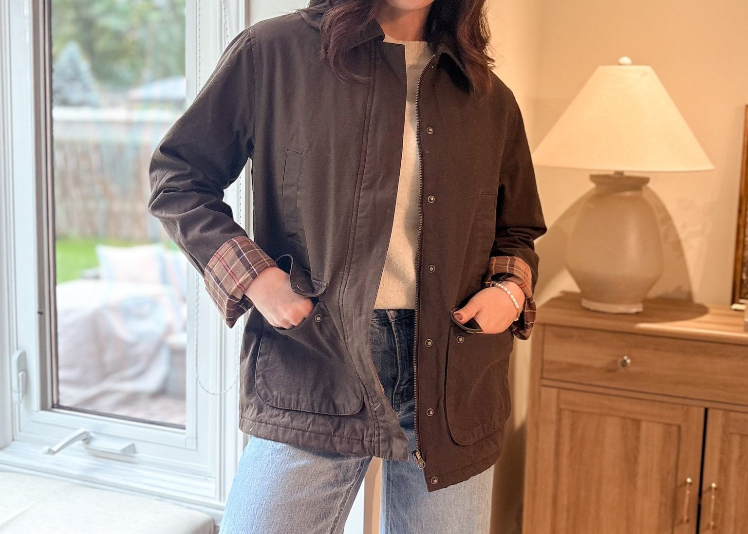Autumn in London Collared Placket Utility Jacket - Love and Lee Apparel