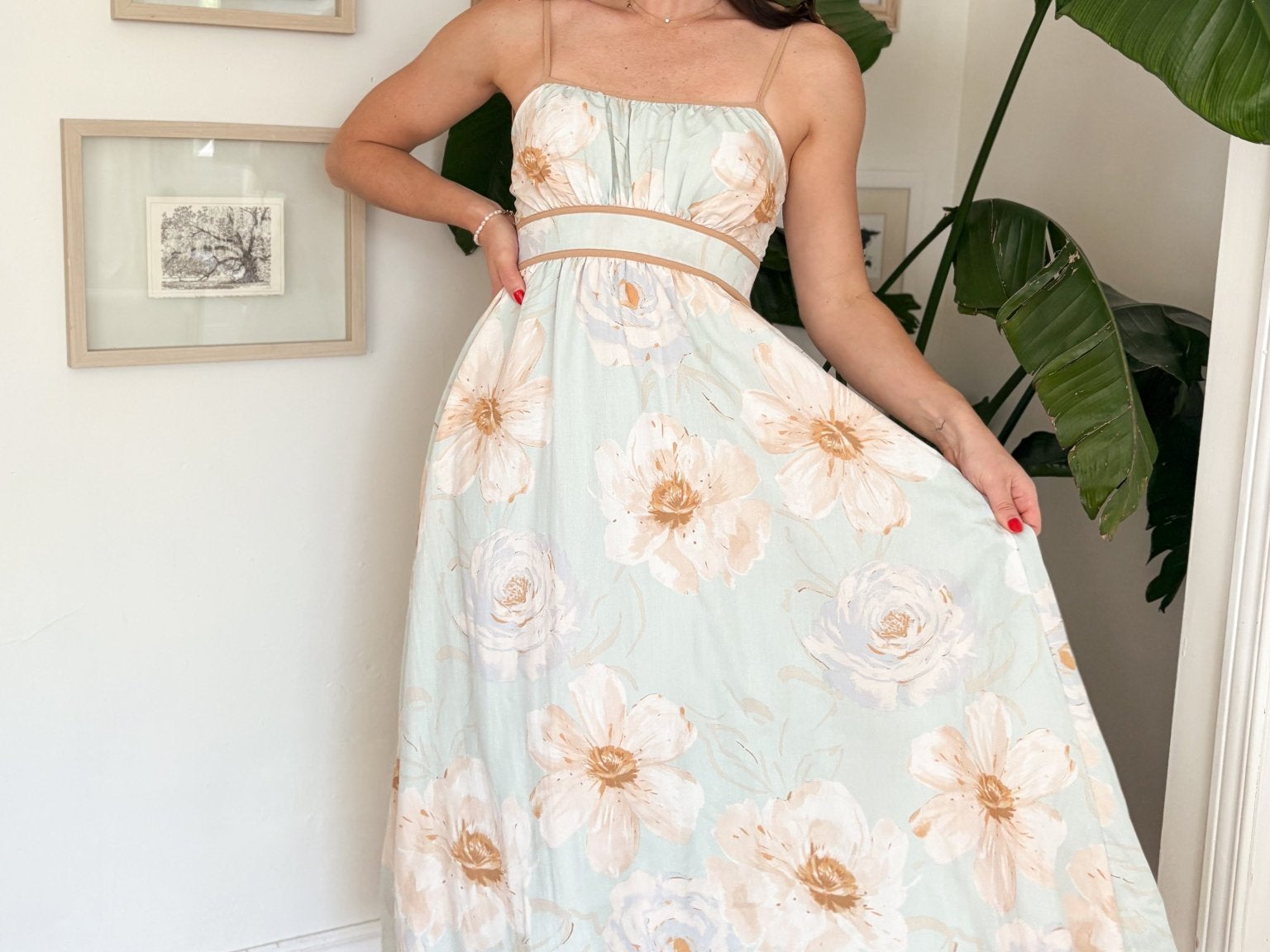 The Matilda Teal Sun Dress - Love and Lee Apparel