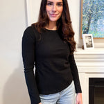 The Blair Ruched Two Tone Texture Knit Top - Available in 2 colours - Love and Lee Apparel