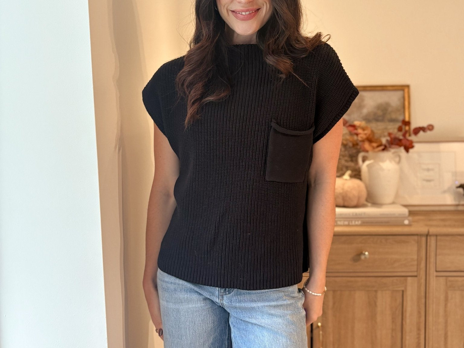 The Matilda Mock Neck Short Sleeve Sweater - Love and Lee Apparel