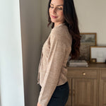 The Heritage Estate Ribbed V-Neck Cardigan in Mocha - Love and Lee Apparel
