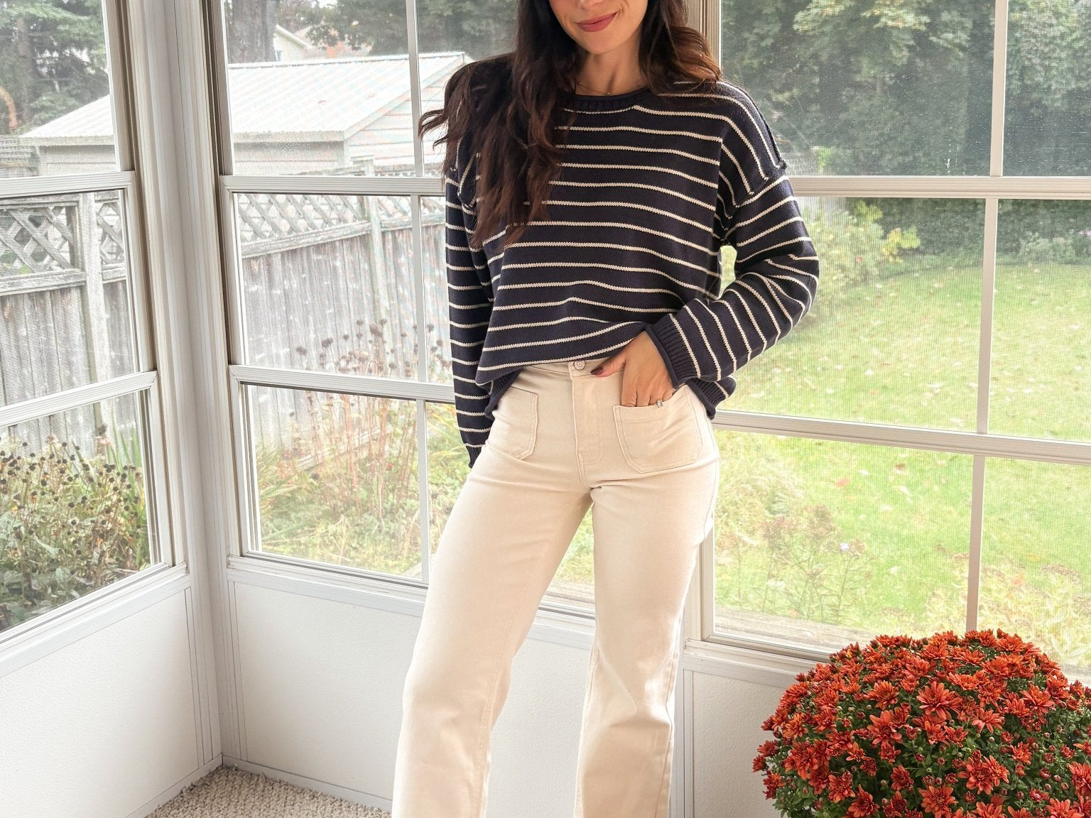 The Pearl Front Pocket Wide Leg Denim Pants - Love and Lee Apparel