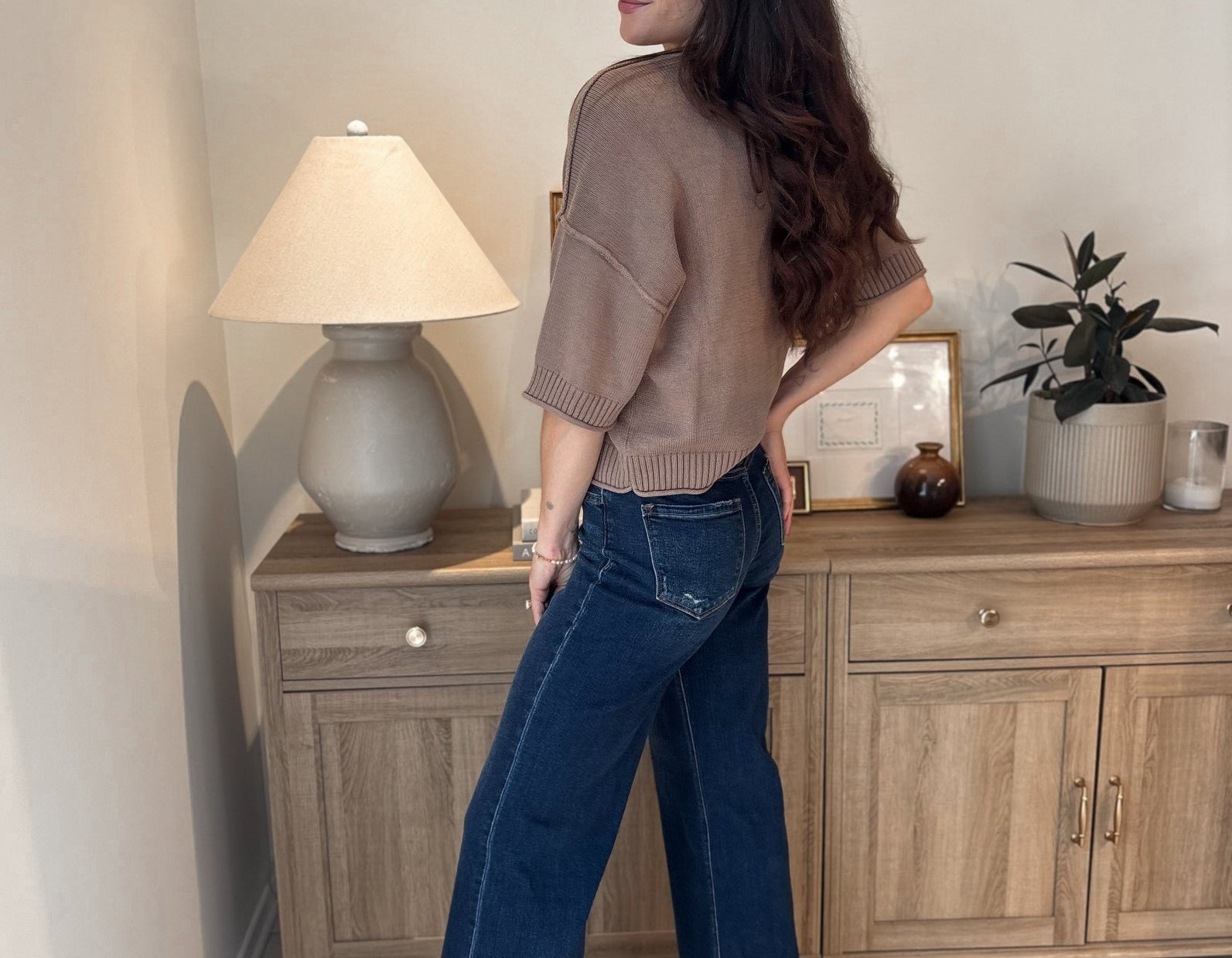 'On the Ranch' Dark Wash Wide Leg Denim - Love and Lee Apparel