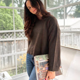 'Harvard Hall' Long Sleeve Pullover Knit Sweater - Love and Lee Apparel