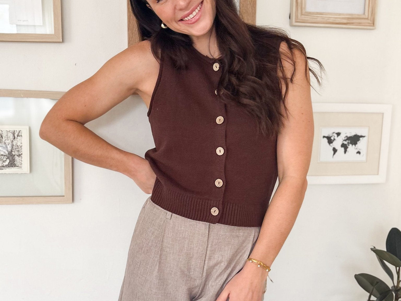 The Linda High Waisted Wide Leg Trouser Shorts - Love and Lee Apparel