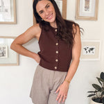 The Linda High Waisted Wide Leg Trouser Shorts - Love and Lee Apparel