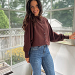 'Alumni Academy' Boat Neck Button Down Knit Cardigan Sweater - Love and Lee Apparel