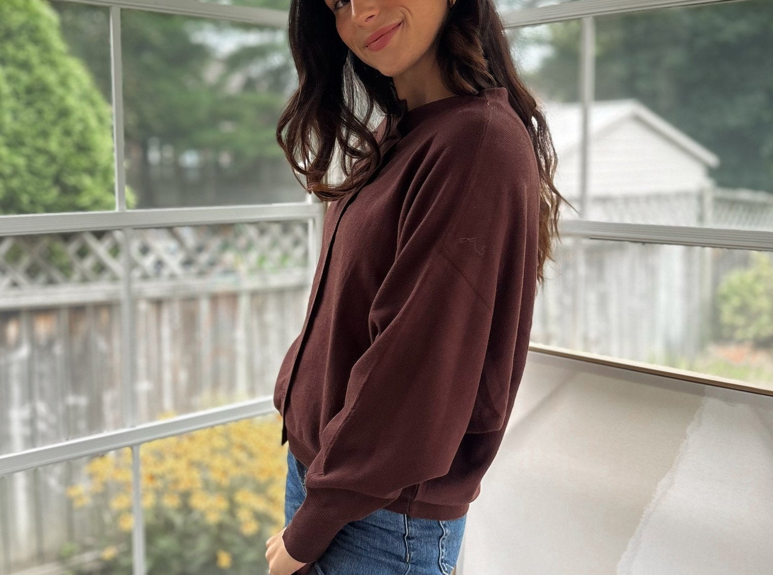 'Alumni Academy' Boat Neck Button Down Knit Cardigan Sweater - Love and Lee Apparel