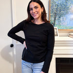 The Blair Ruched Two Tone Texture Knit Top - Available in 2 colours - Love and Lee Apparel